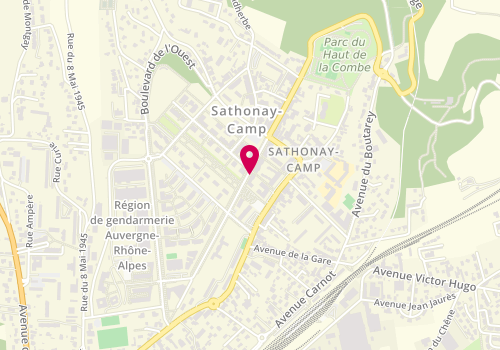 Plan de RIBAGA Sophie, 897 Rue de la Republique, 69580 Sathonay-Camp