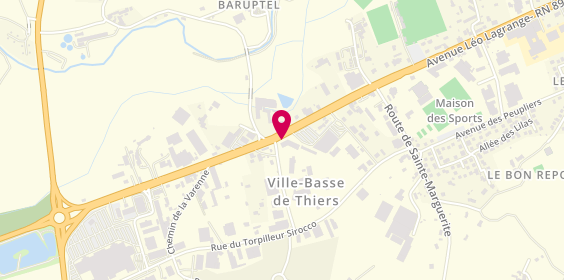 Plan de LAVEST Valérie, Centre de Sante la Croix
36 Avenue du Général de Gaulle, 63300 Thiers