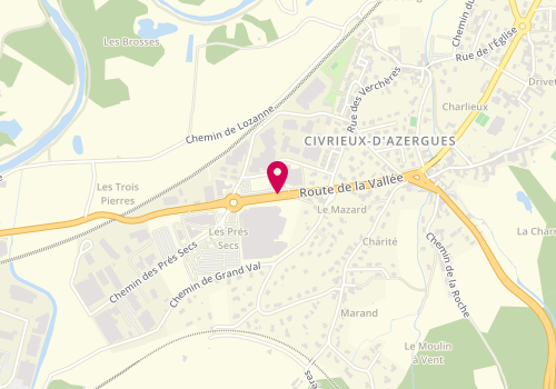 Plan de ZUMBIEHL Oriane, Espace 330
330 Route de la Vallée, 69380 Civrieux-d'Azergues