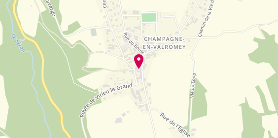 Plan de JACQUET Christelle, Cabinet d'Orthophonie
366 Rue Grande Rue, 01260 Champagne-en-Valromey