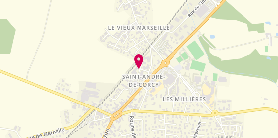 Plan de AIMARD Nadège, Mmes Aimard Ceccarelli
60 Rue de la Bergerie, 01390 Saint-André-de-Corcy