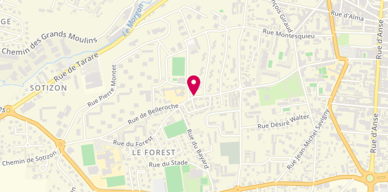 Plan de MACHABEY Emilie, 220 Rue de Belleroche, 69400 Villefranche-sur-Saône
