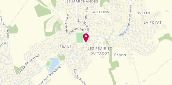 Plan de PAILLET Caroline, 34 Route des Sorbiers, 01480 Frans