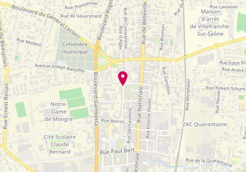 Plan de CHARVIN Isabelle, 355 Rue des Remparts, 69400 Villefranche-sur-Saône
