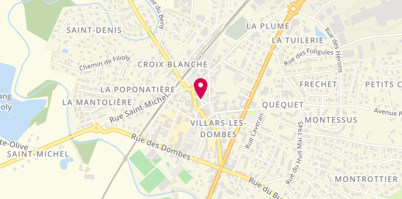 Plan de Michelle Arbant, 11 Rue Birolle, 01330 Villars-les-Dombes
