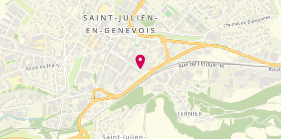 Plan de LE VELLY Sandrine, Cabinet
9 Avenue de Ternier, 74160 Saint-Julien-en-Genevois