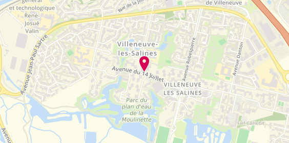 Plan de FONTENEAU Marine, 2 Avenue du 14 Juillet, 17000 La Rochelle