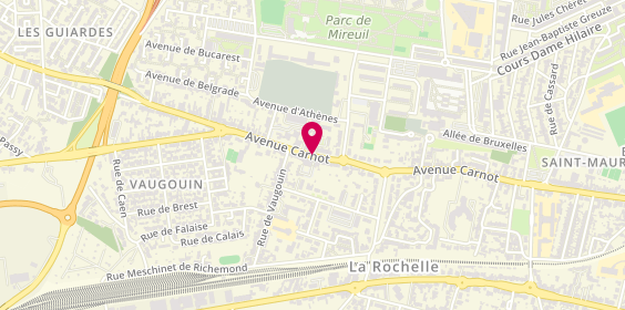 Plan de DESTHIEUX Ariane, 250 Avenue Carnot, 17000 La Rochelle