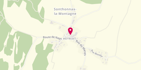 Plan de ZIVKOVIC Pascale, Cabinet d'Orthophonie
Heyriat
286 Chemin du Montfer, 01580 Sonthonnax-la-Montagne