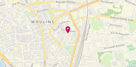 Plan de LEGRAND Lucie, 81 Boulevard de Courtais, 03000 Moulins