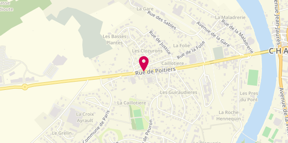 Plan de Orthophoniste, Cabinet d'Orthophonie
45 Ter Route de Poitiers, 86300 Chauvigny