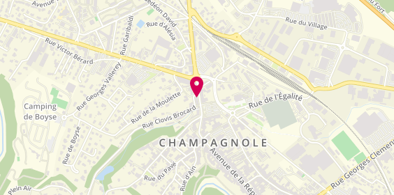 Plan de FRACHEBOIS PUTOD Sandrine, 16 Rue Baronne Delort, 39300 Champagnole