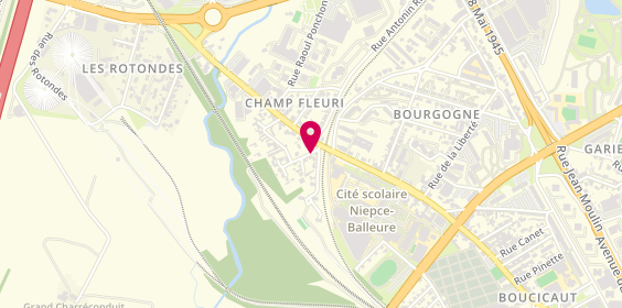 Plan de ROUSSEAU Delphine, Cabinet
3 Rue du Champ Fleuri, 71100 Chalon-sur-Saône