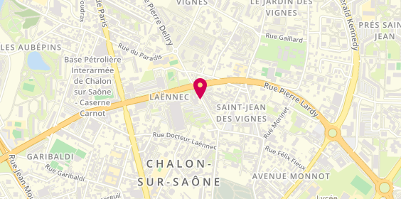Plan de CHRISTEL Magali, Cabinet Orthophonie Christel
17 Rue Pierre Deliry, 71100 Chalon-sur-Saône