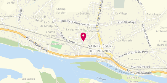 Plan de REVENU Karine, Cabinet d'Orthophoniste
14 Rue des Écoles, 58300 Saint-Léger-des-Vignes