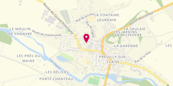 Plan de CHEVRY Valérie, 10 Rue de la Treille, 37290 Preuilly-sur-Claise