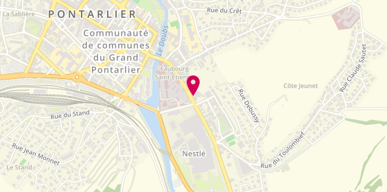 Plan de Cabinet d'Orthophonie, Cabinet
45 Faubourg Saint Etienne, 25300 Pontarlier