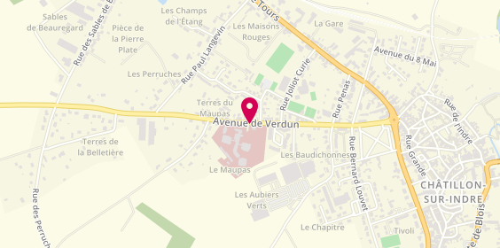 Plan de JACQUES Murielle, Msp
13 Avenue de Verdun, 36700 Châtillon-sur-Indre
