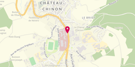 Plan de BAUDEQUIN BRIET Fabienne, 38 Rue Jean Marie Thévenin, 58120 Chateau Chinon