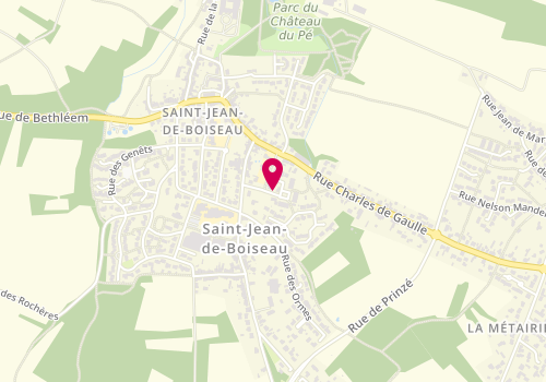 Plan de TOUTAIN Céline, 8 Rue Olympe de Gouges, 44640 Saint-Jean-de-Boiseau