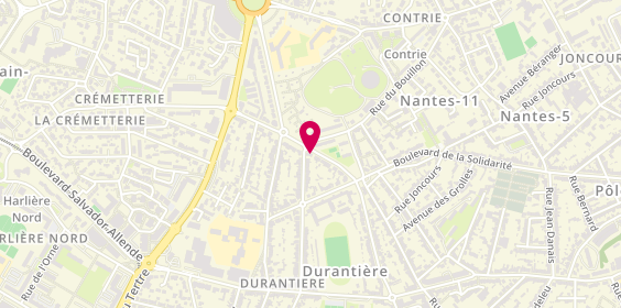 Plan de Marine LANGLOIS - Orthophoniste, 1323 Rue du Corps de Garde, 44100 Nantes