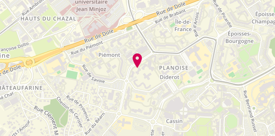 Plan de RABOLIN Agnès, 19 Avenue de l'Île de France, 25000 Besançon