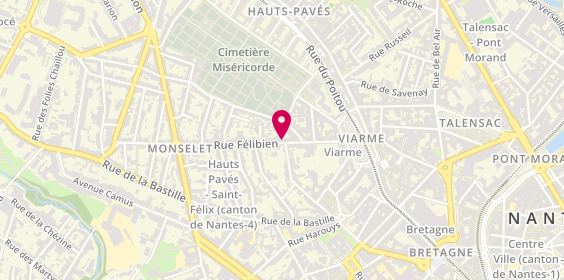 Plan de GUIEU GUICHARD Camille, 26 Bis Rue Félibien, 44000 Nantes