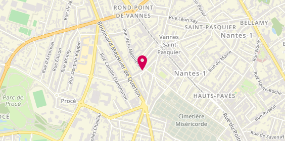 Plan de BOULONNE Béatrice, 2 Rue Douet Garnier, 44000 Nantes