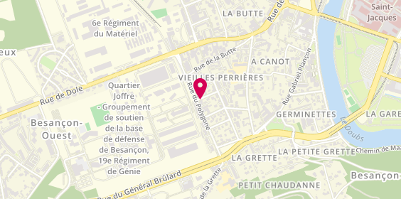 Plan de PILLET Justine, Cabinet d'Orthophonie
Maison Medicale Polygone
31 Bis Rue du Polygone, 25000 Besançon