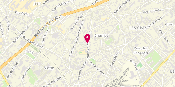 Plan de TRIPONNEY Charline, Cabinet Triponney
20 Rue Narcisse Lanchy, 25000 Besançon