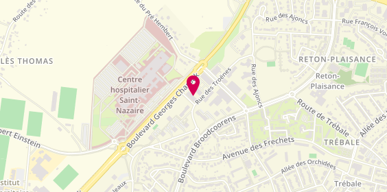 Plan de VINOUZE Anne Françoise, 5 Rue des Troenes, 44600 Saint-Nazaire