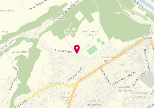 Plan de FRANGE Zoé, 19 Ter Rue du Stade, 41110 Saint-Aignan