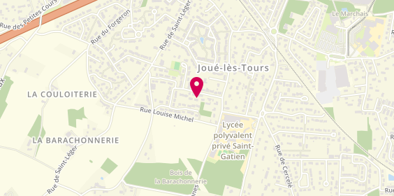 Plan de ALLIN DELAINE Stéphanie, 29 Rue du Duc de Morny, 37300 Joué-lès-Tours