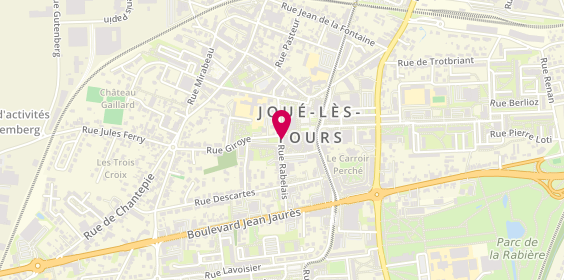 Plan de Ansyel, 8 Rue Rabelais, 37300 Joué-lès-Tours