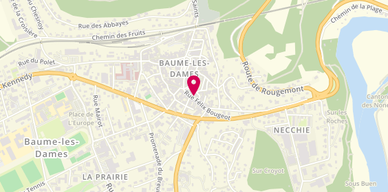 Plan de GARCIN Stéphanie, 14 Rue Félix Bougeot, 25110 Baume-les-Dames