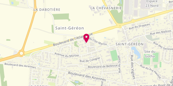 Plan de ROUSSEAU Clothilde, Espace Santé des Oliviers
277 Rue du Clos Martin
Saint-Gereon, 44150 Ancenis-Saint-Géréon
