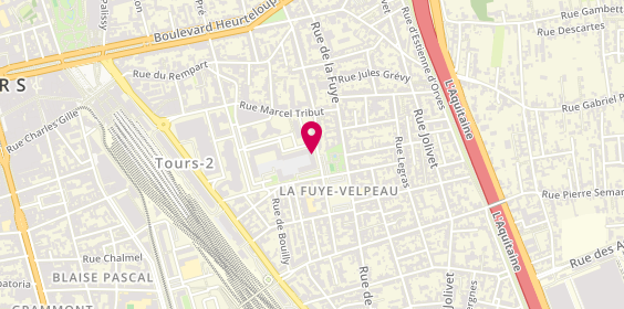 Plan de DAMOURETTE Claire, 87 Rue Jean-Jacques Noirmant, 37000 Tours