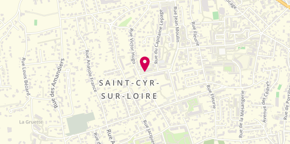 Plan de TOULZE Meriem, Cab d'Orthophonie
12 Rue Saint Exupéry, 37540 Saint-Cyr-sur-Loire