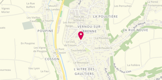 Plan de CHEVALIER MALOT Aline, 23 Rue Anatole France, 37210 Vernou-sur-Brenne