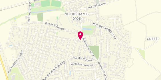 Plan de DUFOUR Emmanuelle, Place Leopold Sedar Senghor, 37390 Notre-Dame-d'Oé