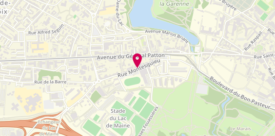 Plan de BONTEMPS Adeline, 36 Bis Rue Montesquieu, 49000 Angers