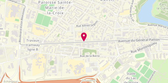 Plan de METIVIER Mélanie, 96 Avenue du Général Patton, 49000 Angers