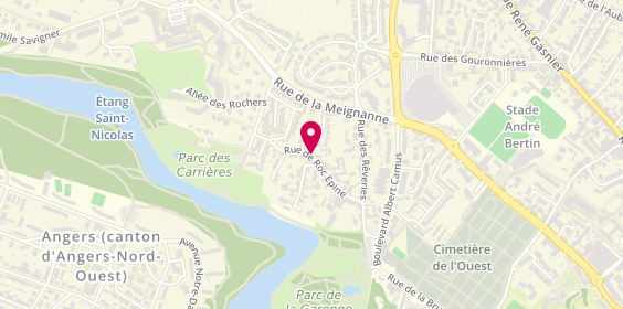 Plan de BELNOUE Sandrine, 28 Bis Rue Roc Epine, 49000 Angers