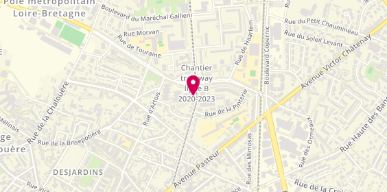 Plan de RIBOT Sophie Bérengère, 46 Boulevard Allonneau, 49100 Angers