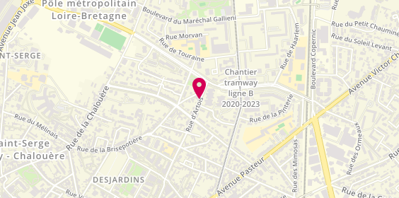 Plan de JEANJEAN Carole, 4 Bis Rue d'Artois, 49100 Angers