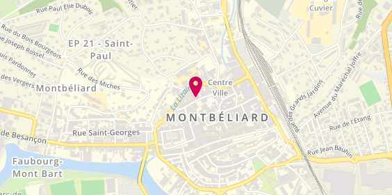 Plan de MONNIN Corinne, 43 Rue Clemenceau, 25200 Montbéliard