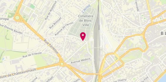 Plan de PAROLINI Marie, 2 Rue Frédéric Chopin, 41000 Blois