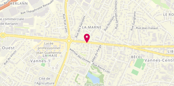 Plan de GEDOUIN Clotilde, 59 Avenue de la Marne, 56000 Vannes