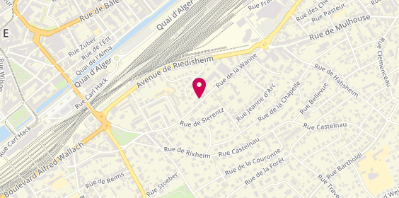 Plan de DENIS Delphine, 31 Rue de la Wanne, 68100 Mulhouse