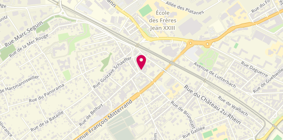Plan de HILDENBRANDT Sophie, 2 Rue de Brunstatt, 68200 Mulhouse